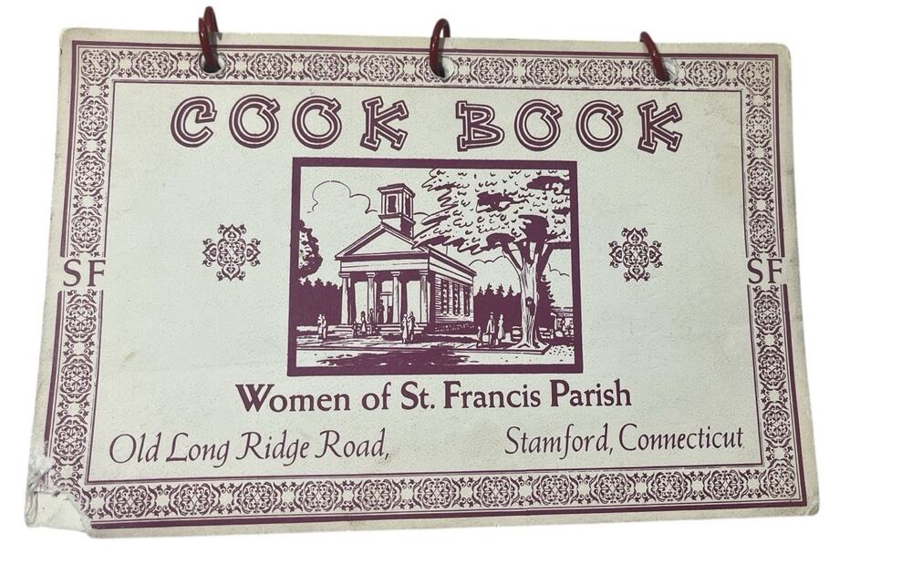 Vtg Women Of St. Francis Parish Local Cookbook Church Spiral Retro Kitchen 1964